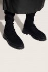 Stuart Weitzman BLACK ‘Bedfordland’ suede boots