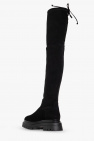 Stuart Weitzman BLACK ‘Bedfordland’ suede boots