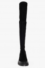 Stuart Weitzman BLACK ‘Bedfordland’ suede boots