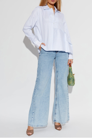 BLACK SUEDE STUDIO Zamszowe klapki na obcasie `Belle`