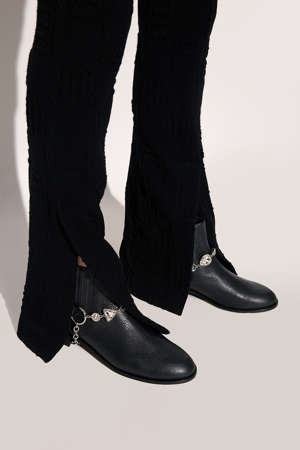 Sophia Webster ‘Bessie’ ankle boots with chain