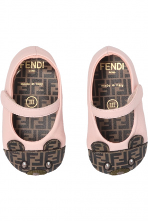 Fendi Kids Leather Pineapple shoes
