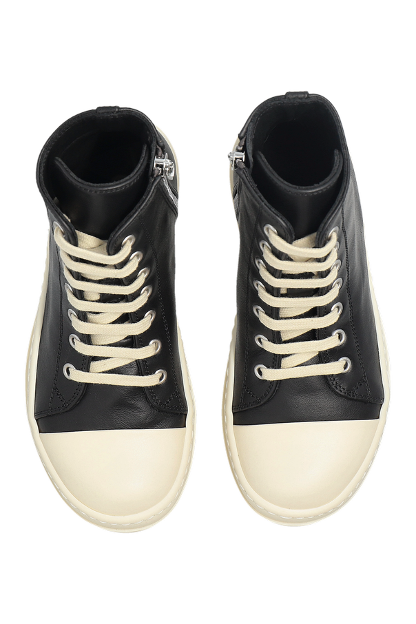 Rick Owens DRKSHDW Ténis ‘Sneaks’ para criança Rick Owens DRKSHDW em pele preta