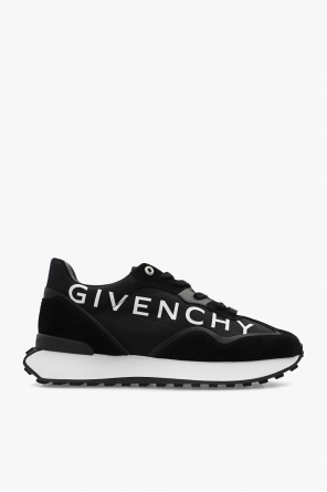 Pochette Givenchy en cuir noir et blanc