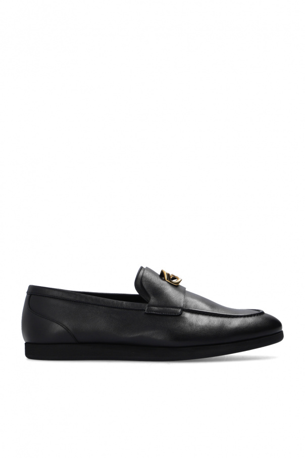 givenchy lock Leather loafers