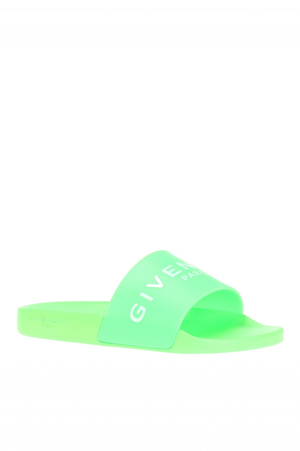 Green Slides with embossed logo Givenchy - Vitkac GB