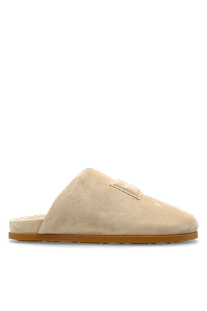 Suede slides
