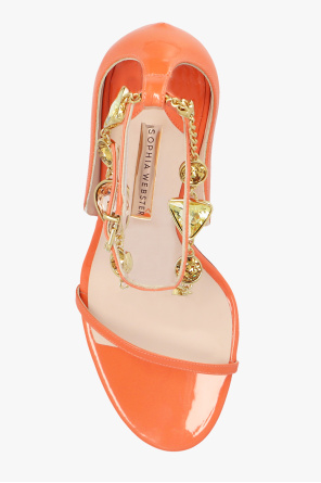 Sophia Webster ‘Bijou’ glossy heeled sandals