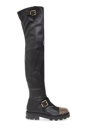 ‘Biker II’ leather boots