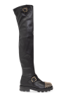 Manolo Blahnik crystal-embellished double-strap sandals Black