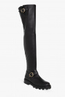 Jimmy Choo BLACK ‘Biker II’over-the-knee boots