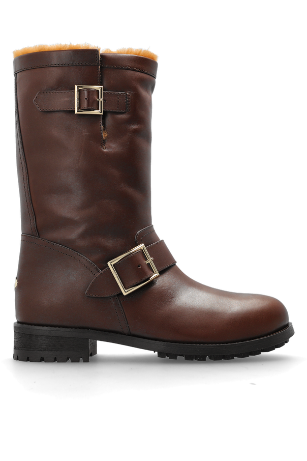 ‘Biker Mid’ Leather Boots od Jimmy Choo