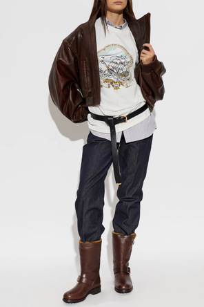 Jimmy Choo Botas de cano médio ‘Biker Mid’