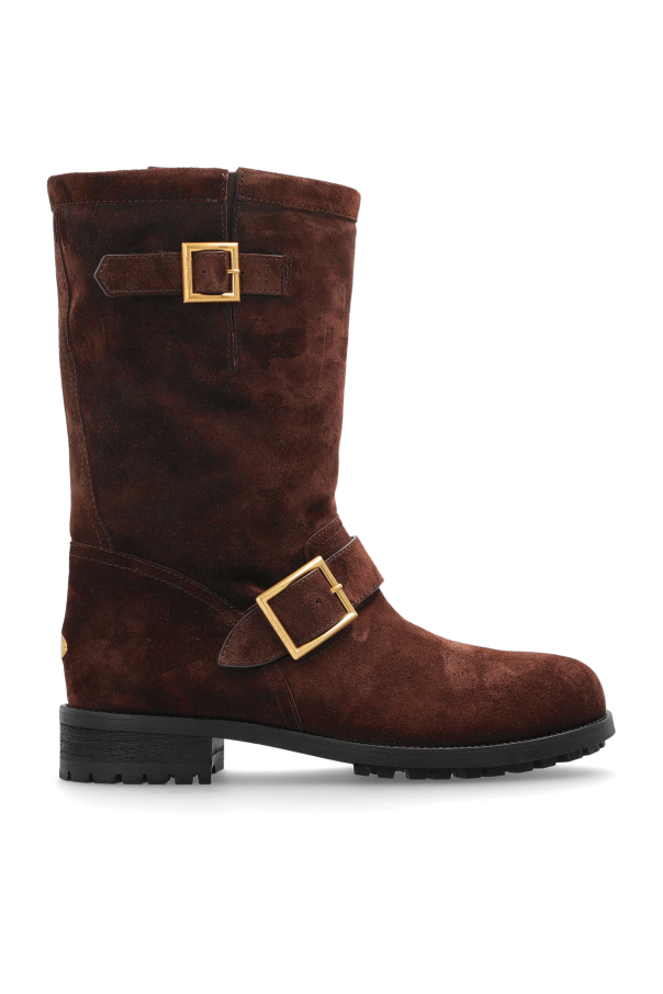 Suede ankle boots `Biker` od Jimmy Choo