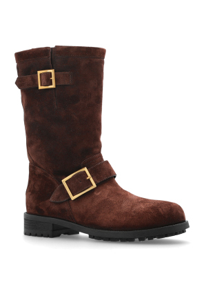 Jimmy Choo Botines de ante `Biker`