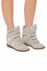 Isabel Marant GREY 'Bekett' built-in wedge sneakers