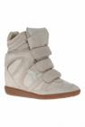 Isabel Marant GREY 'Bekett' built-in wedge sneakers
