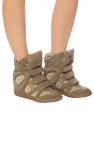 Isabel Marant GREEN 'Bekett' built-in wedge sneakers