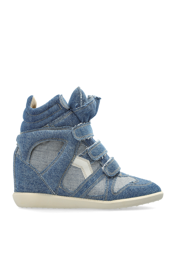 Isabel Marant Denim Bekett wedge shoes