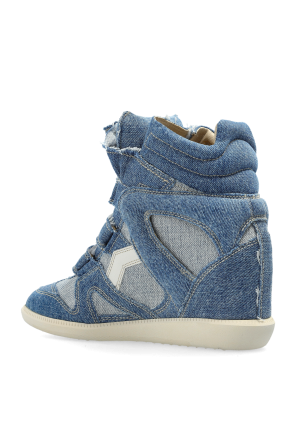 Isabel Marant Denim Bekett wedge shoes