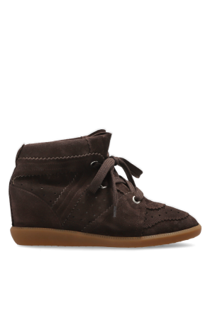 "Bobby" suede wedge shoes
