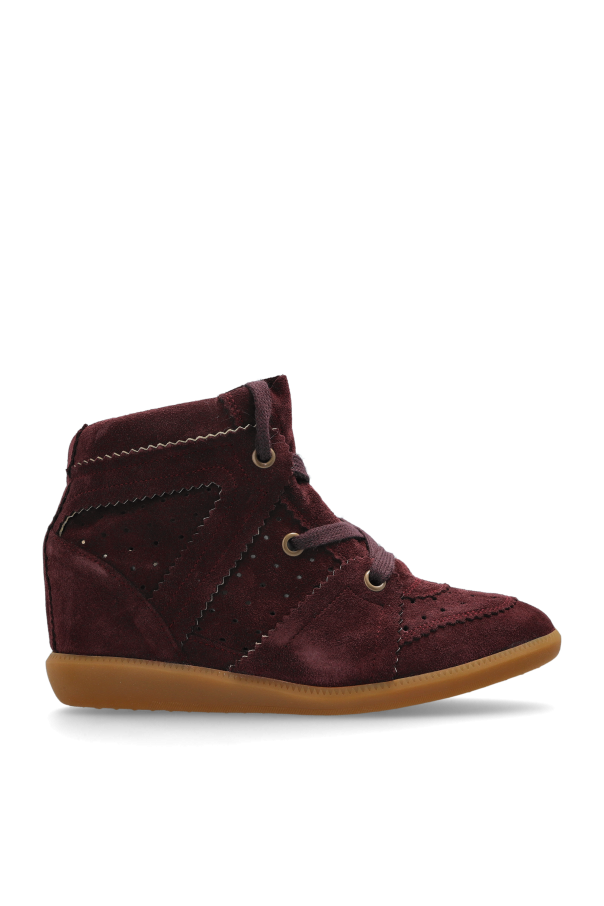 "Bobby" suede wedge shoes od Isabel Marant