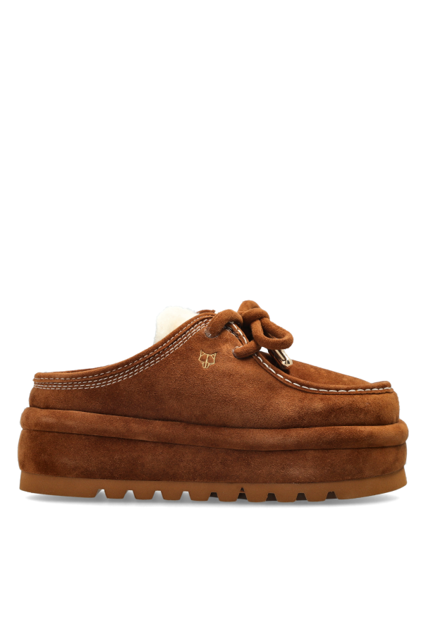 Suede platform shoes 'Blizzard' od Naked Wolfe