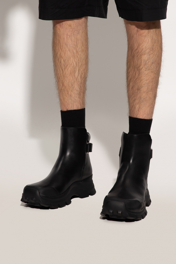 Ambush Leather ankle boots