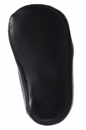 Fendi Kids Devils Advocate leather monk shoes in black