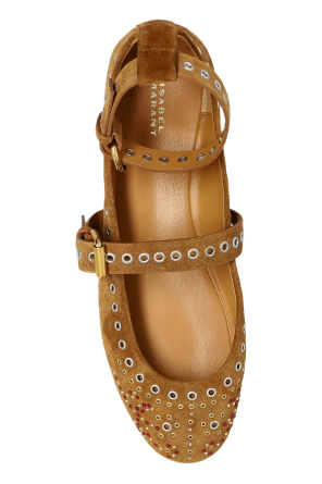 Isabel Marant Zamszowe baleriny `Ylza`