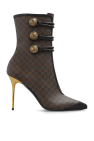 Balmain Monogrammed heeled ankle boots