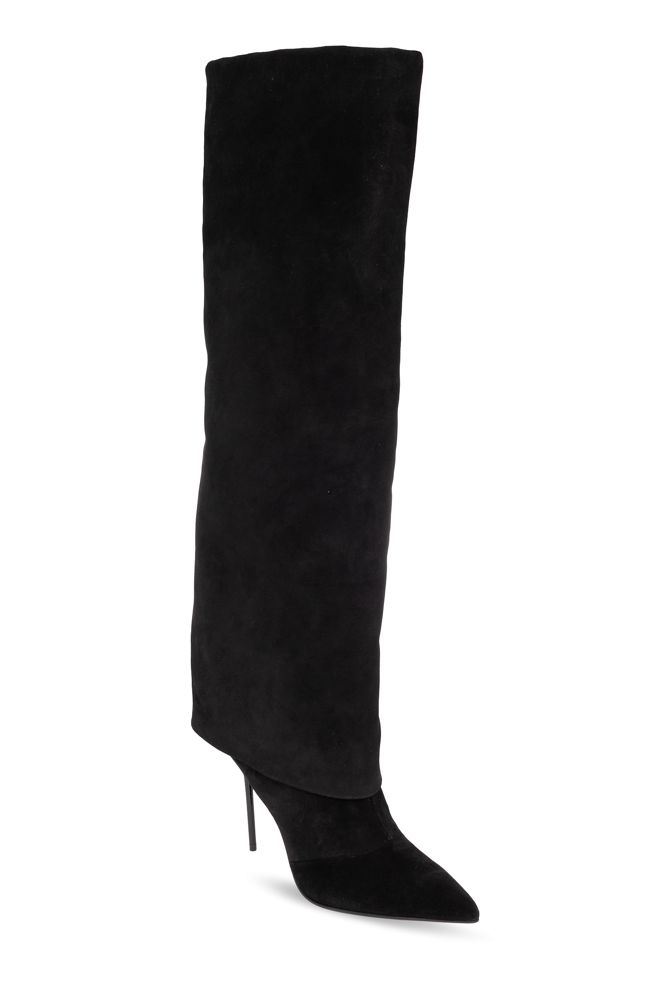 Black ‘Ariel’ heeled boots in leather Balmain - Vitkac GB