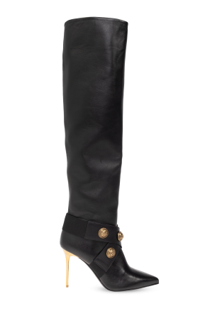 Balmain Ranger Romy leather boots Schwarz
