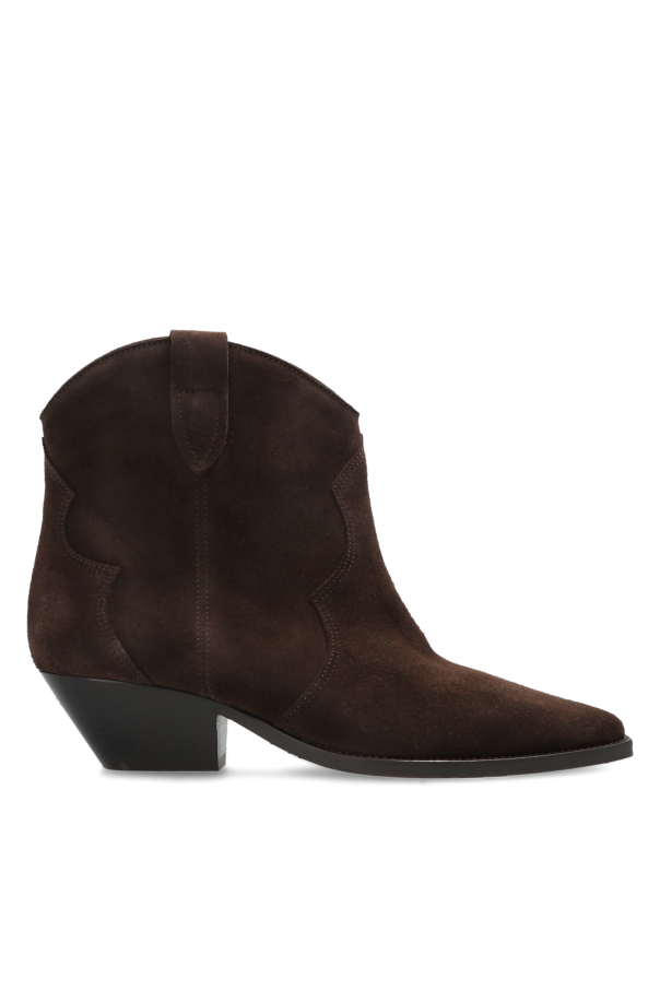 Suede heeled ankle boots 