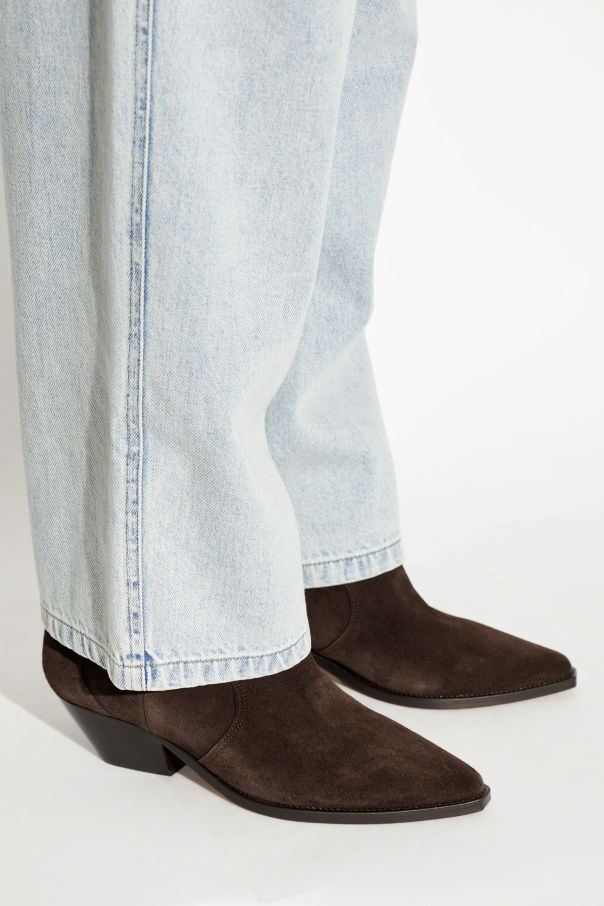 Isabel Marant Suede heeled ankle boots "Dewina"