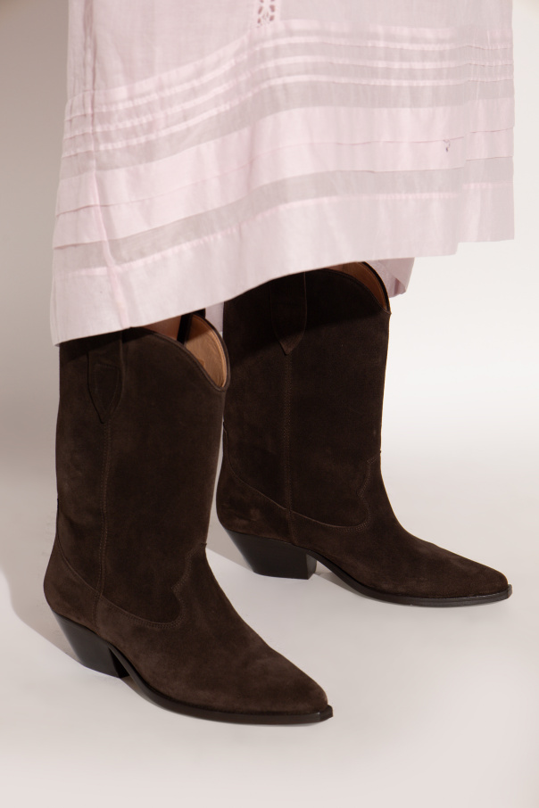 Isabel Marant Suede heeled ankle boots "Duerto"