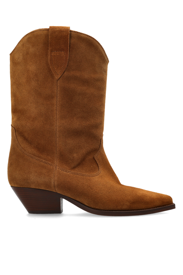 Suede heeled ankle boots 