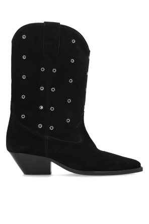 Suede heeled ankle boots "Duerto"
