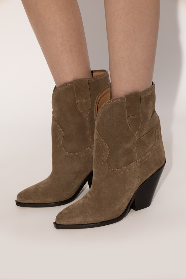 Isabel Marant Botines de ante con tacón ‘Leyane’