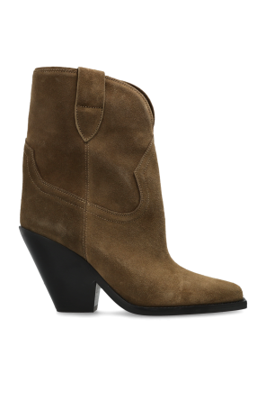 Wildleder-Stiefeletten mit Absatz ‘Leyane’