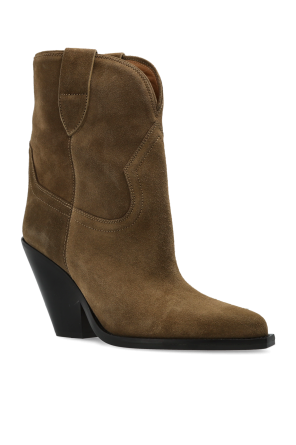 Isabel Marant Botines de ante con tacón ‘Leyane’