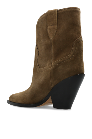 Isabel Marant Botines de ante con tacón ‘Leyane’