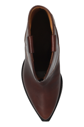 Isabel Marant Leder-Stiefeletten mit Absatz „Leyane“