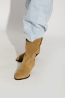 Isabel Marant beige ‘Dahope’ suede cowboy boots
