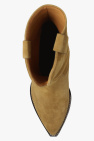 Isabel Marant beige ‘Dahope’ suede cowboy boots