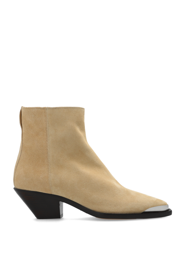 ‘Adnae’ suede heeled ankle boots od Isabel Marant