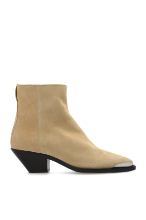 ‘adnae’ suede heeled ankle boots od Isabel Marant