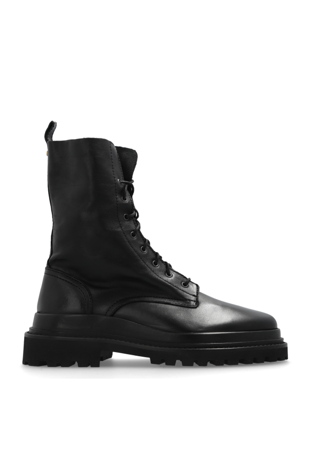 ‘Ghiso’ leather combat boots od Isabel Marant
