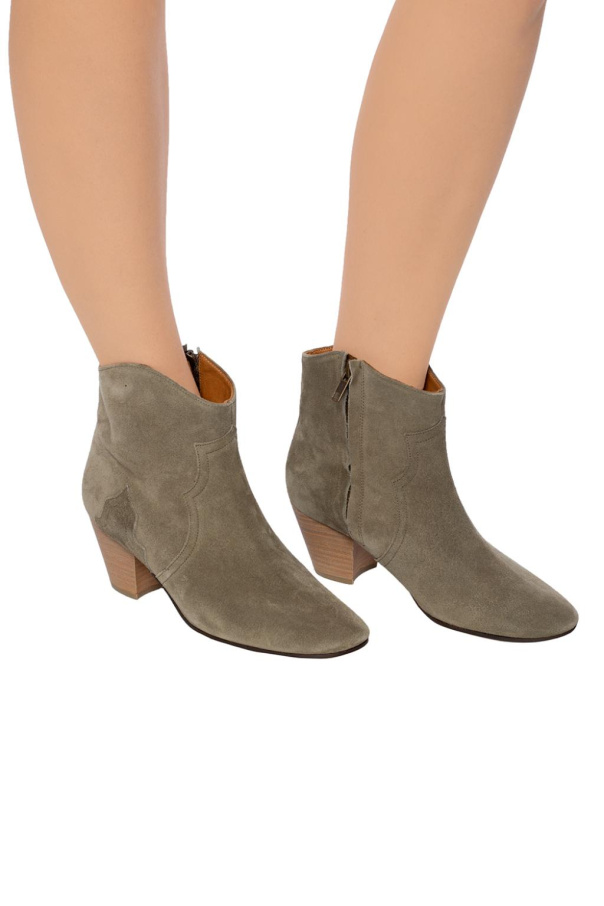 Isabel Marant 'Dicker' suede heel ankle boots