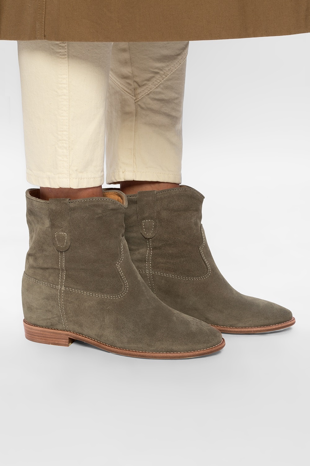 knap følelse bungee jump Isabel Marant 'Crisi' leather ankle boots | Women's Shoes | Vitkac